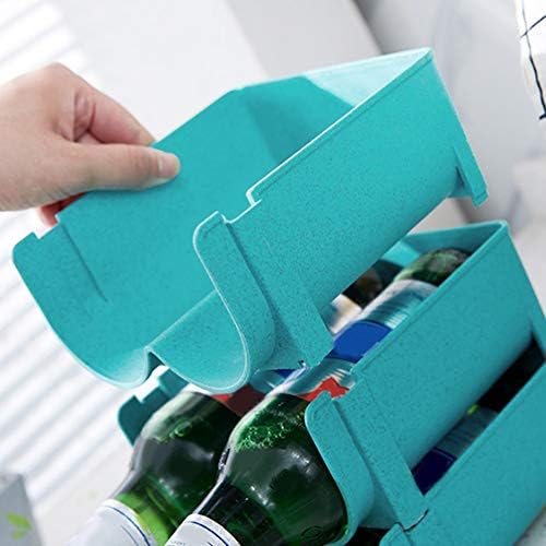 TOPINCN Can Organizer Rack Stackable 2-Bottle PP Fridge Holder