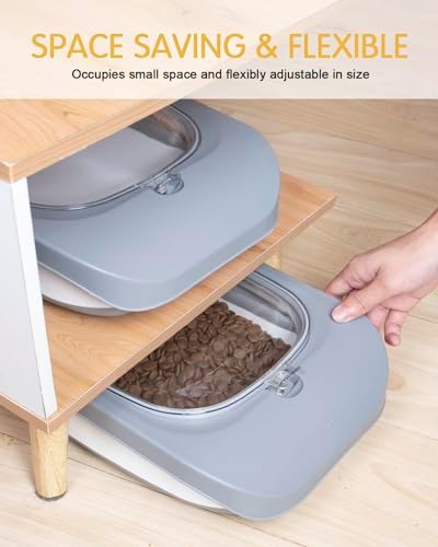 HOYTAMDAR 13Lbs Collapsible Dog Food Storage Container,Dog Food