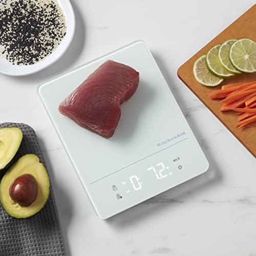 KitchenAid KQ913 Digital Waterproof (IPx7) Kitchen and Food Scale, LED
