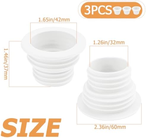 Drain Pipe Seal Hose Silicone Plug Sewer Sealing for Kitchen Bathroom