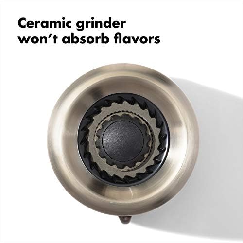 OXO Good Grips Contoured Salt Grinder, Adjustable Ceramic Mill