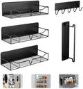 5-Pack Magnetic Shelves for Washing Machine and Fridge