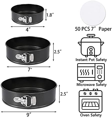 Springform Cheesecake Pan Set & Cake Turntable & Decorating Kit