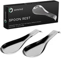 Stainless Steel Spoon Rest-Spatula Ladle Holder Set of 2 Stainless