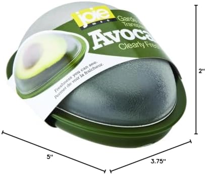 Joie Fresh Pod Avocado Storage Container with Clear Snap-On Lid, Keeps