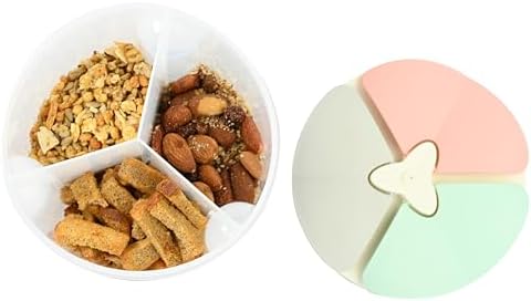 Skywin Divided Snack Containers, 3 Slot Fun & Functional Compartment