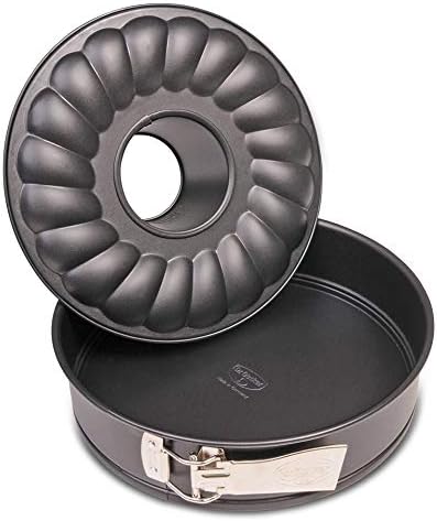 Dr. Oetker Tradition 28 cm 2-Base Non-Stick Bakeware Springform, Black
