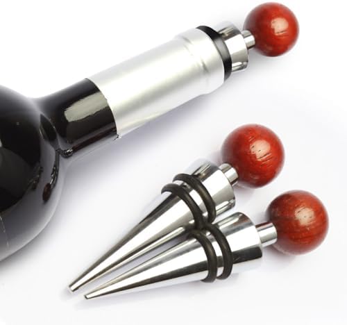 STOBAZA 6pcs Wine Stopper Set Wine Bottle Stoppers Metal