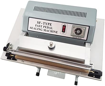 INTBUYING 110V Foot-pedal Sealing Machine, 3mm/0.6mm Width