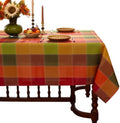 Honellaty Fall Plaid Tablecloth for Rectangular Tables, 60 x 84 Inch