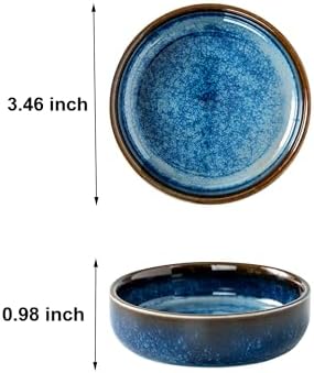 Dipping Bowls Set of 4, 2462°F High-Fired Reactive Glaze Ceramic Small