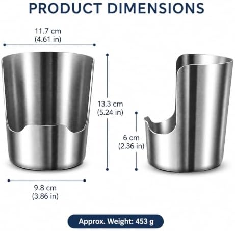 304 Stainless Steel Utensil Holder for Kitchen Countertop, Pot Lid &