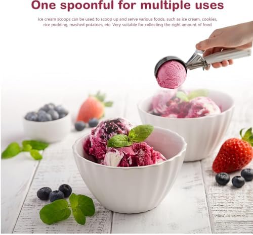 3-3/4 OZ Ice Cream Portion Scoop with Trigger Release Food Disher with