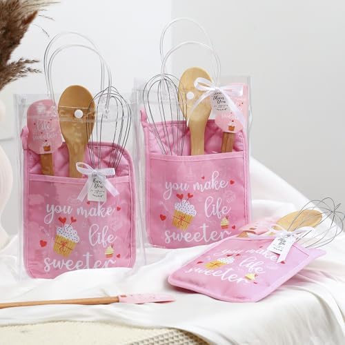 Teenyyou 6 Sets Baby Shower Prizes Potholder Spatula Spoon Whisk,Cake