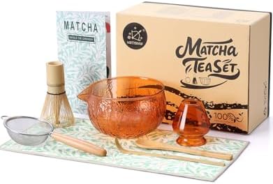 Matcha Whisk Set, 7 Pcs, Matcha Kit Includes Matcha Bowl, Matcha Whisk