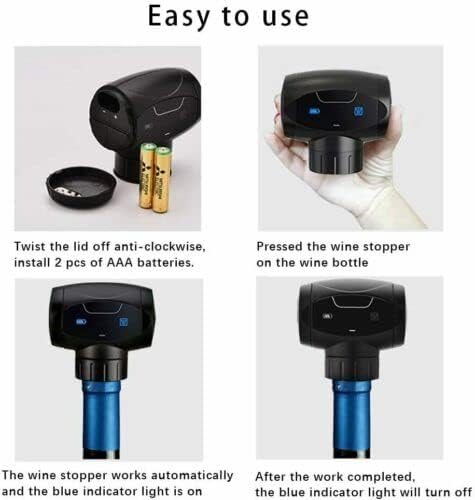 Electric Wine Stoppers, Automatic Wine Vacuum Pump, Reusable Wine