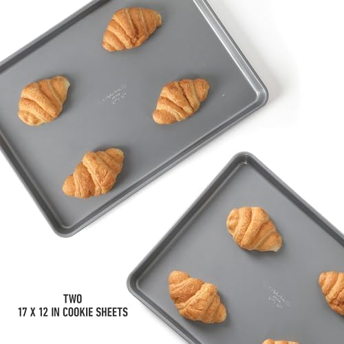 Calphalon Titan Cookie Sheet 2-Pack Set, 12 x 17 Inch Nonstick Baking