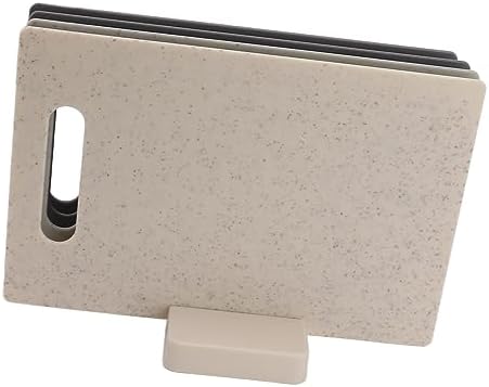 Zunate Color Coded Cutting Board Set with Storage Stand Rack 4 Pack