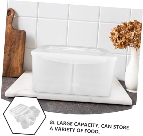 Xmas Plastic Divided Storage Containers 8l with Sealed Compartments
