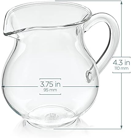 Teabloom Stain-free & Odor-free Borosilicate Glass Sugar and Creamer