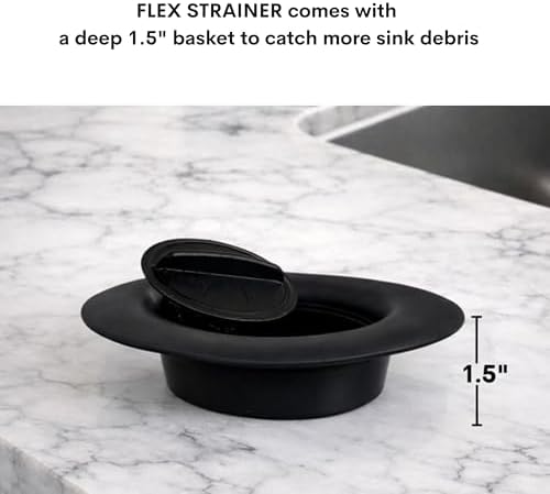 2-in-1 Kitchen Sink Strainer & Stopper, 3pc Set