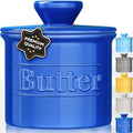 Butter Crock with Lid, French Butter Dish and Ceramic Butter Keeper