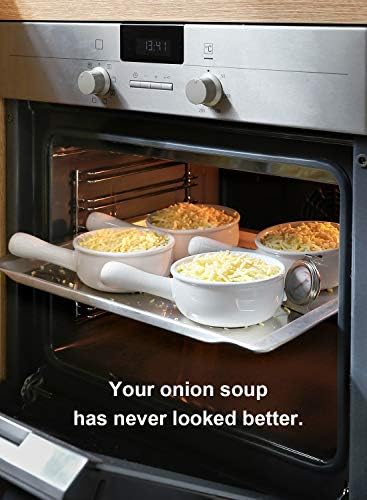 LE TAUCI French Onion Soup Bowls, 15 Ounce Ceramic Soup Bowls with