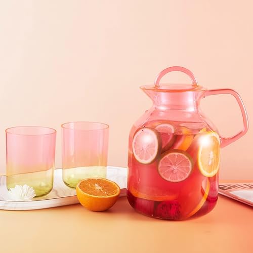 Locco Decor Acrylic Kitchen Bedroom Outdoor Pitcher 1.8L/62oz Water
