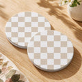 Oqplog 2 Pack Ceramic Absorbent Drink Coasters for Women