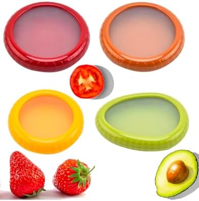 4-Piece Silicone Fruit and Vegetable Containers