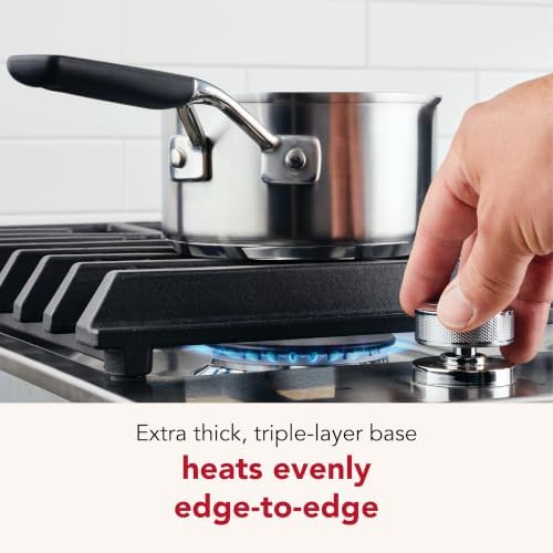 KitchenAid Stainless Steel Induction Sauce Pan with Pour Spouts, Small
