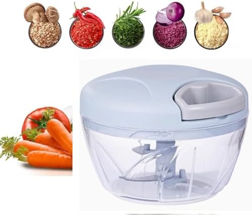 Manual Food Processor, Garlic Chopper, Mini Hand Pull String Mincer