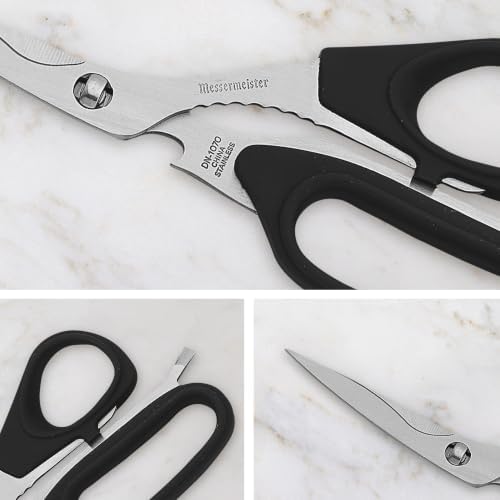 Messermeister 8.5-Inch Take-Apart Utility Shears, Black - Includes
