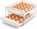 Egg Holder for Fridge, 40-Egg Organizer with Drawers