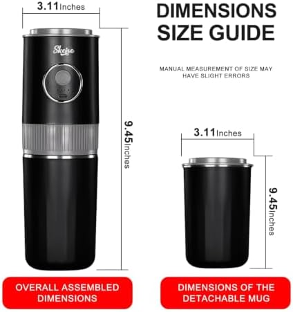Portable All-in-One American Coffee Maker with Burr Grinder