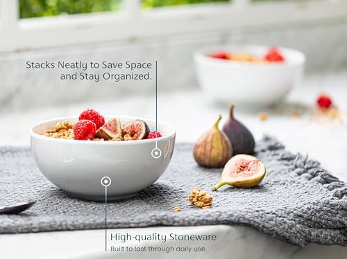 KooK Ceramic Soup bowls, Microwave, Dishwasher and Freezer Safe