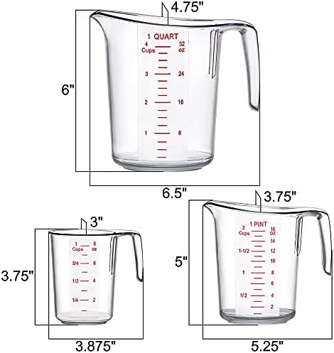 Abby - Melissa - Plastic Measuring Cups (3-Piece Set), Food-Grade