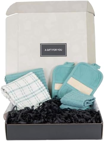 Ritz Royale Gift Set - Jewel, Cotton Dish Cloths, Kitchen Towels, Pot