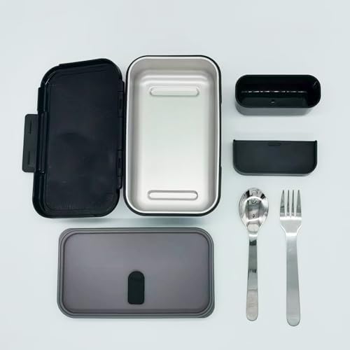 Stainless Steel Small Bento Box with Utensils