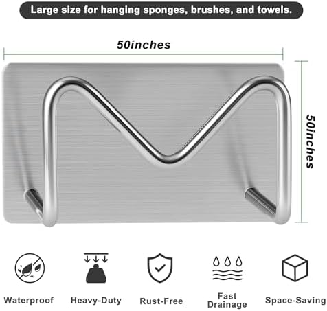 Luckyiren 2-Pack Stainless Steel Sponge Holders