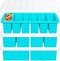 3-Pack Silicone Freezer Trays with Lid, Soup Freezer Container Molds