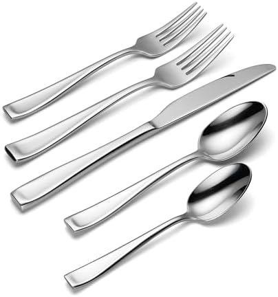 Oneida Moda 65-Piece 18/10 Silverware Set for 12, Flatware