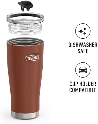 THERMOS Icon Series 24oz Stainless Steel Tumbler with Slide Lock Lid