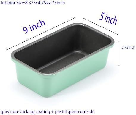 Monfish Bread Loaf Pans for Home Baking, 2pcs Carbon Steel 1lb loaf