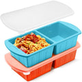 2 Pack Silicone Freezer Trays With Lid For Easy Storage Silicone Soup