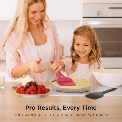 Kitchen Mama Platinum Silicone Pastry & Basting Brush Set