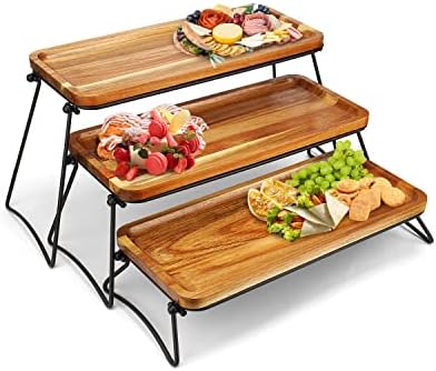 Manspdier 3 Tier Cupcake Stand and Towers Large Serving Tray for Party