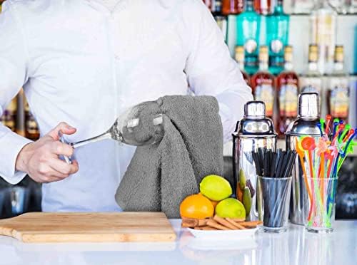 Utopia Towels Kitchen Bar Mops, Pack of 12, 16x19 in, 100% Cotton