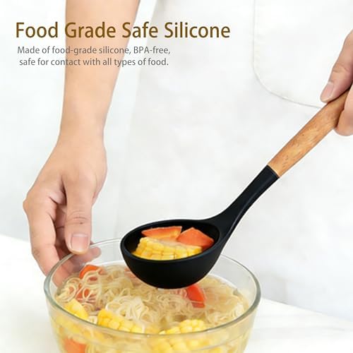 Silicone Cooking Utensil Set, 12-Piece, Black