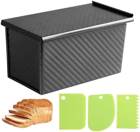 Pullman Sandwich Bread Loaf Pan with Lid, Nonstick Aluminized Steel